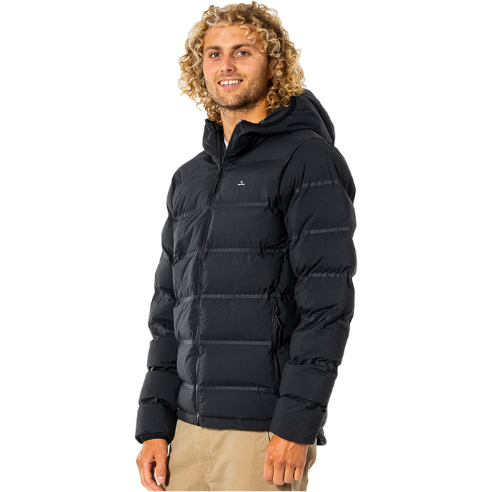 2024 Rip Curl Mens Anti Series Elite Puff Hood Jacket CJKDB9 - Black